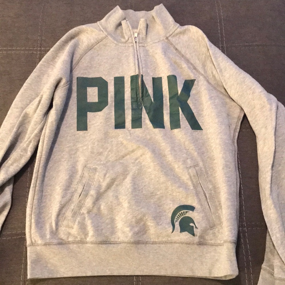 MSU quarter zip sweatshirt